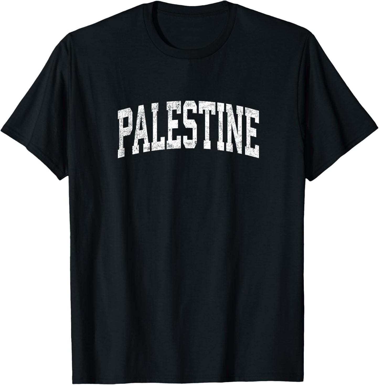 Palestine Texas TX Vintage Athletic Sports Design T-Shirt - T-Shirt | Black
