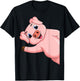 Pig Swine Kids Boys Girls Women T-Shirt - T-Shirt | Black