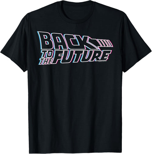 Back to The Future 35th Anniversary Multi-Color Logo Outline