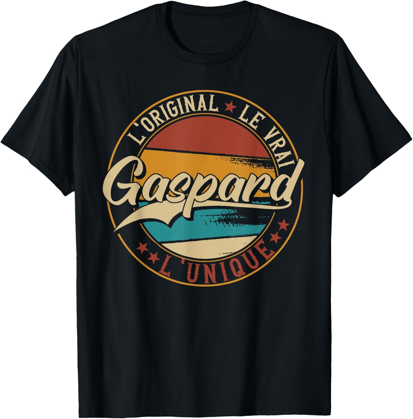 Gaspard The Original Le Vrai L'Unique Men & Boys , Black T-Shirt - T-Shirt | Black