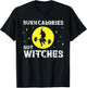 Burn Calories Not Witches Funny Halloween Workout Vintage T-Shirt - T-Shirt | Black