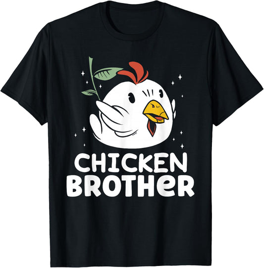 Chicken Brother Chickens Rooster Keeper Poultry Chicken T-Shirt - T-Shirt | Black