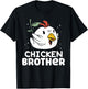 Chicken Brother Chickens Rooster Keeper Poultry Chicken T-Shirt - T-Shirt | Black