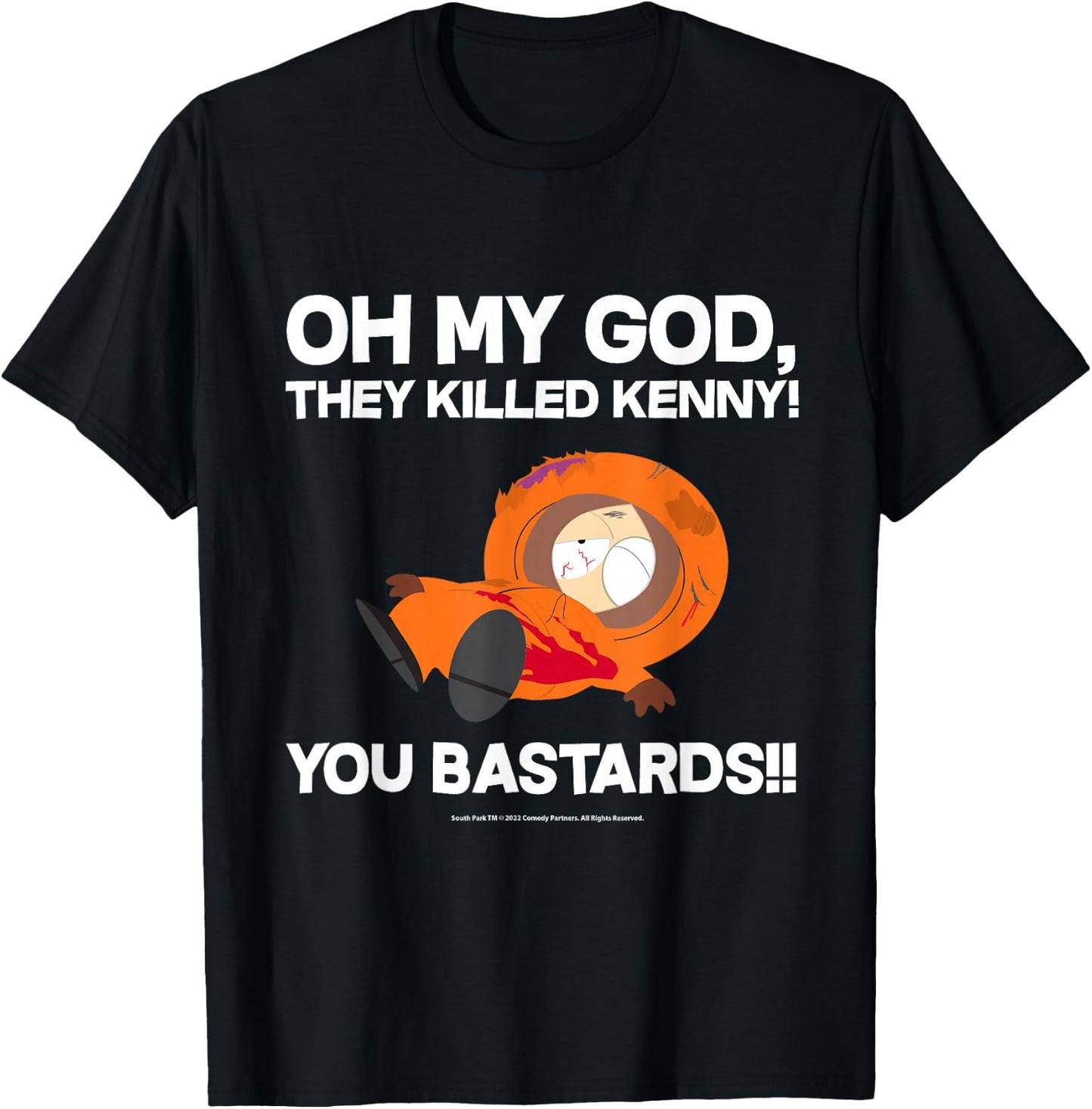 South Park Oh mein Gott, sie haben Kenny getötet! T-Shirt - T-Shirt | Black