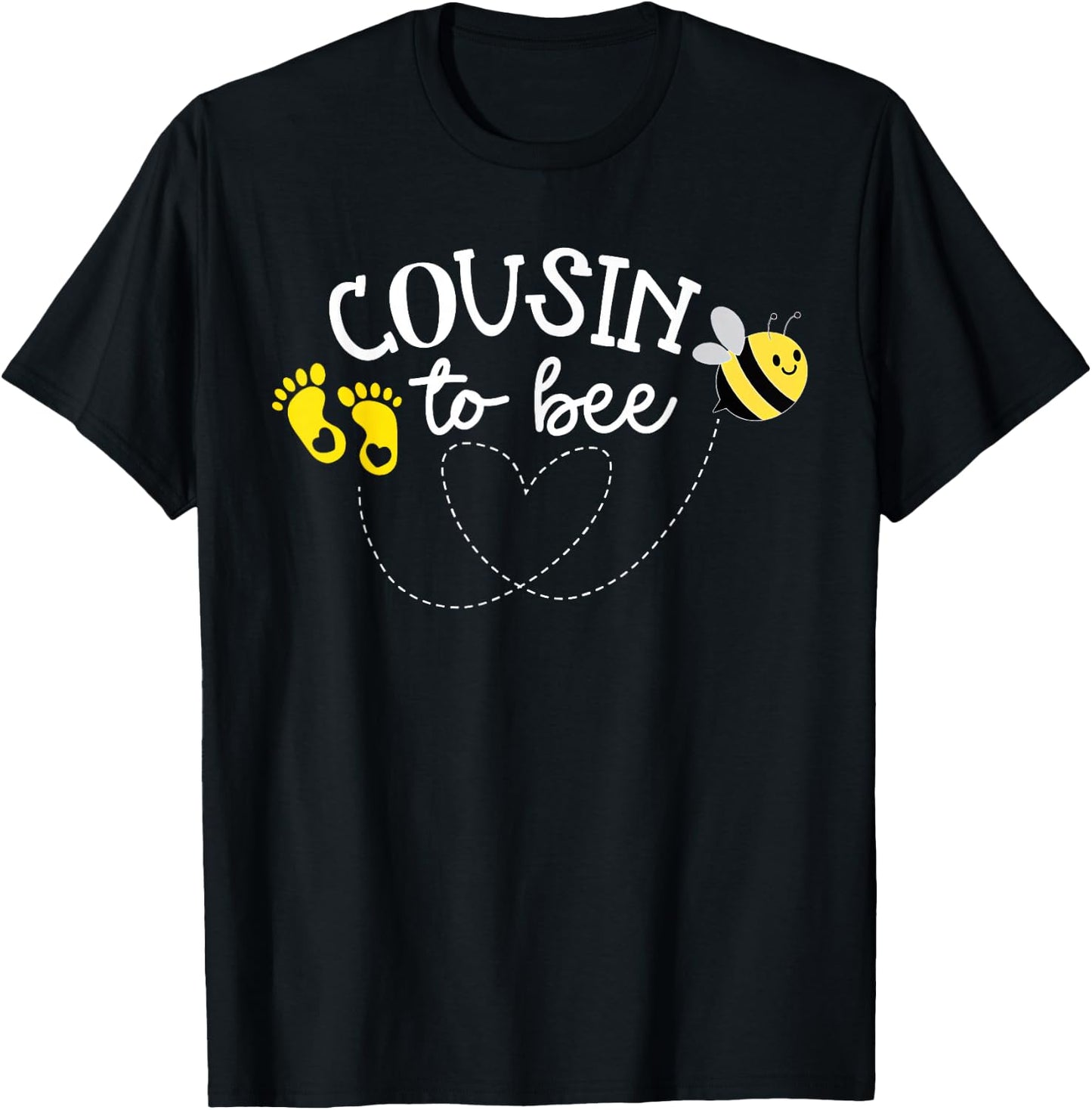 Cousin to Bee Pregnancy Announcement Baby Shower T-Shirt - T-Shirt | Black
