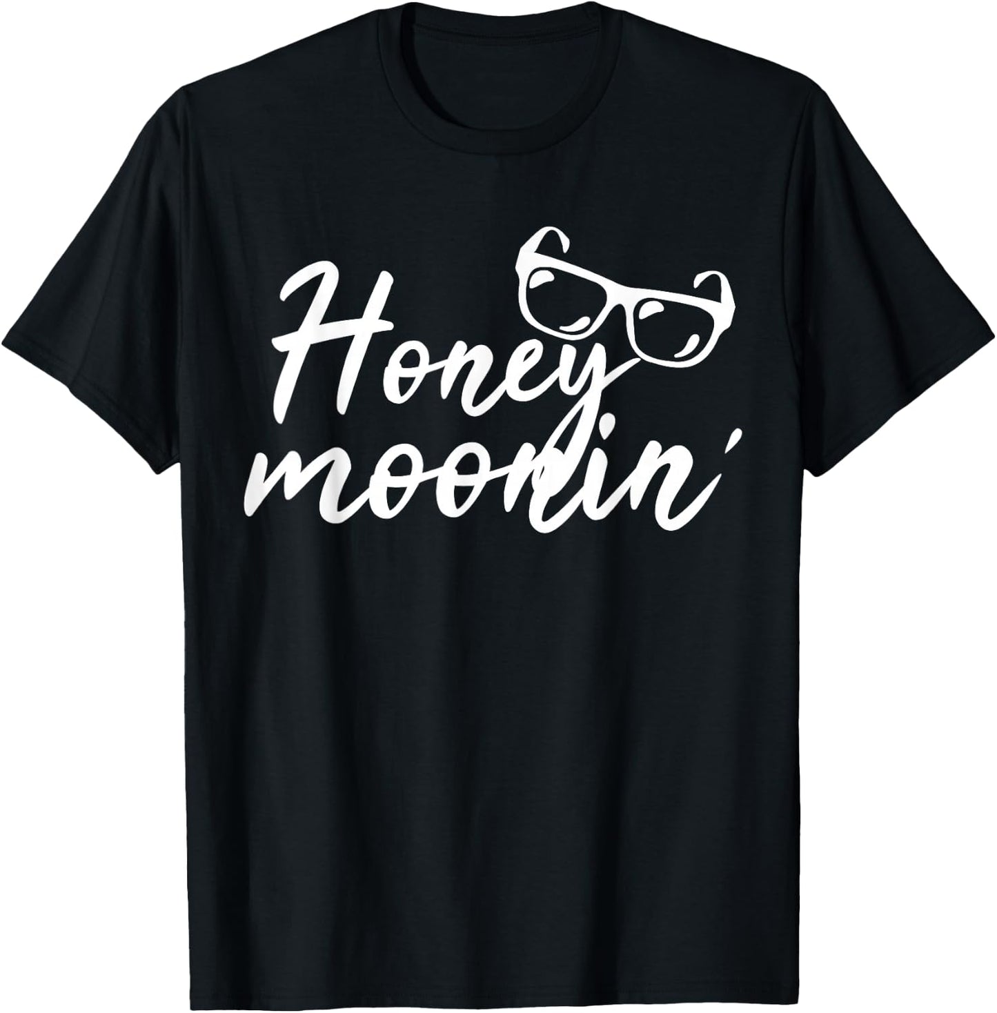 Honey Moonin Couple Honeymoon T-Shirt - T-Shirt | Black