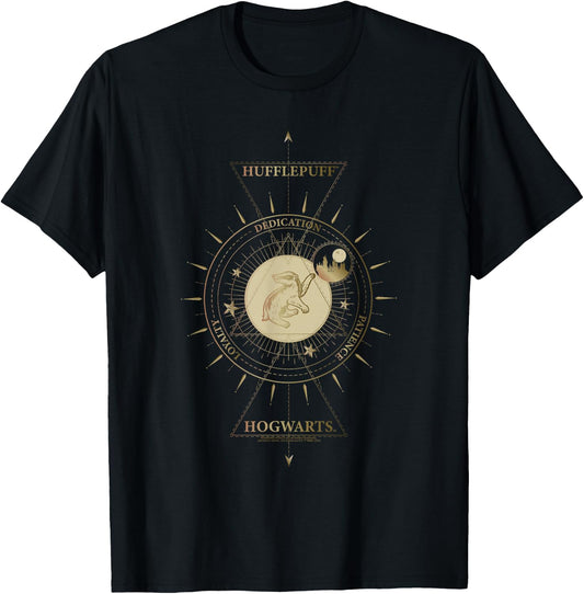 Harry Potter Mystical Hufflepuff Sign T-Shirt - T-Shirt | Black