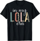 In My Lola Era Leopard Letter Print Funny Gifts For Lola T-Shirt - T-Shirt | Black