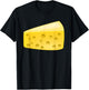 Cheese Wedge Costume Matching Pair with Wine Costume T-Shirt - T-Shirt | Black