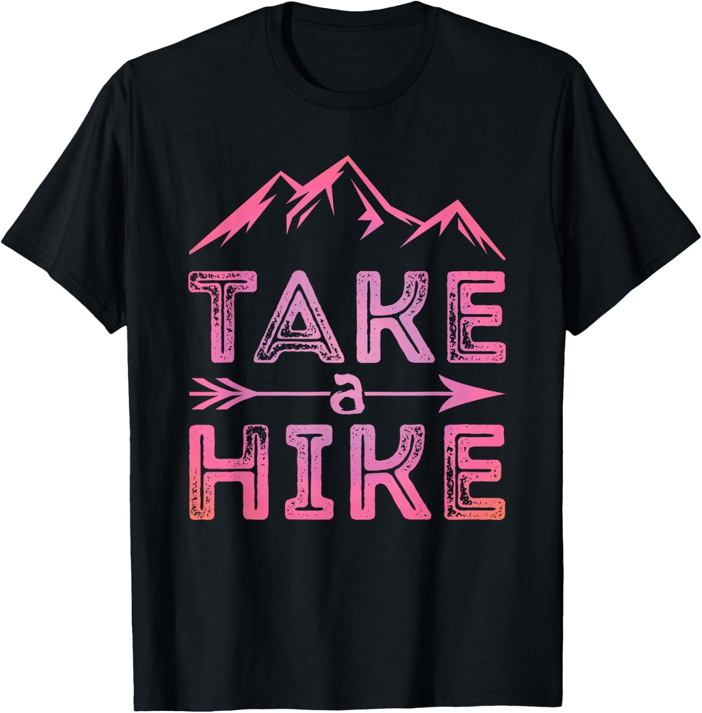 Go And Hike Vintage Hiking Outdoors Campers Nature Hiker T-Shirt - T-Shirt | Black