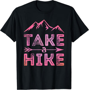 Go And Hike Vintage Hiking Outdoors Campers Nature Hiker T-Shirt - T-Shirt | Black