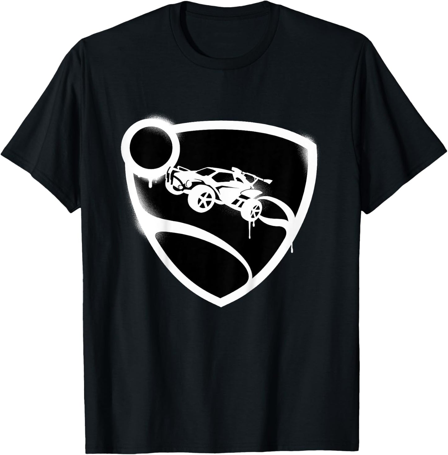 Kids Rocket League Logo Spray Painted Children's , Blue, 2 T-Shirt - T-Shirt | Black