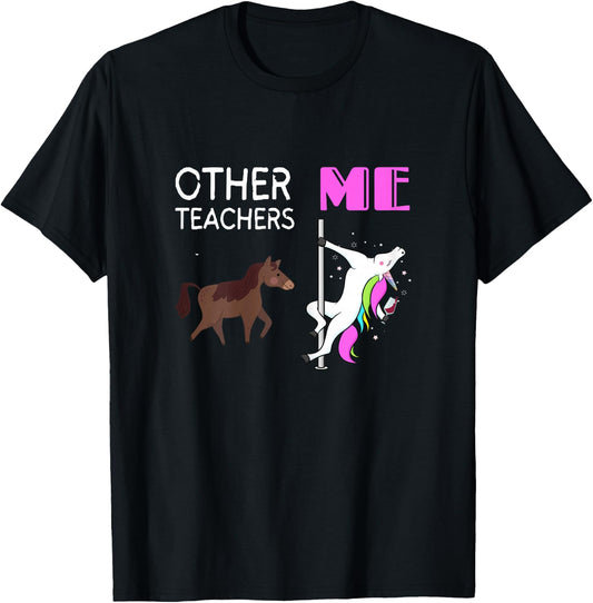 Other Teachers me Unicorn Designs T-Shirt - T-Shirt | Black