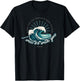 When You Go Through Deep Waters - Isaiah 43:2 Bible Verse T-Shirt - T-Shirt | Black