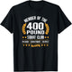 400 Pound Squat Club Strong Men Women Gym T-Shirt - T-Shirt | Black