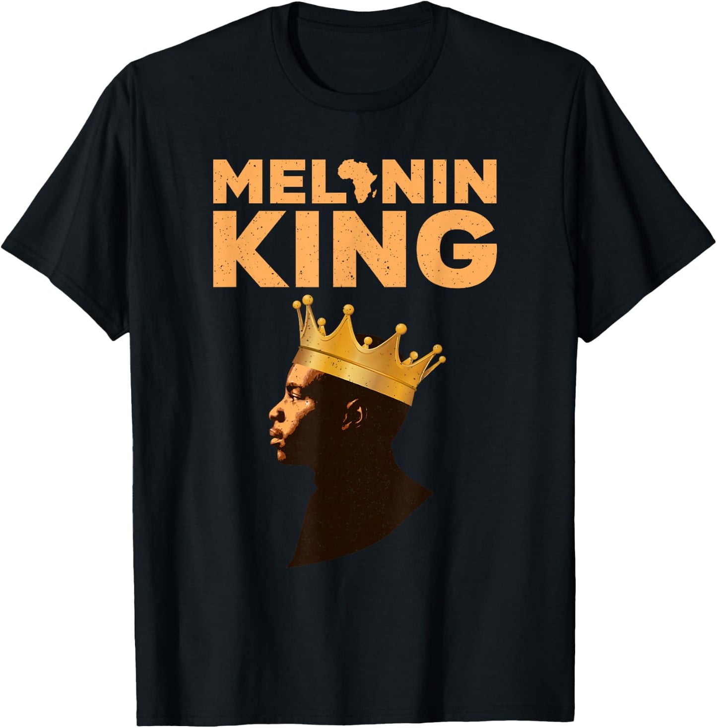 African King Design Boys African Print Melanin King T-Shirt - T-Shirt | Black