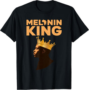 African King Design Boys African Print Melanin King T-Shirt - T-Shirt | Black