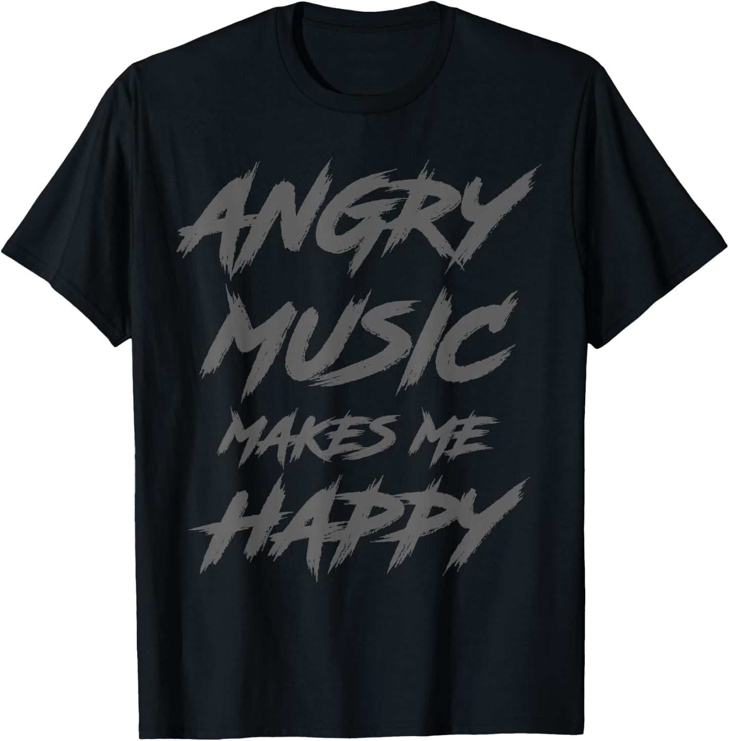 Metal Head Angry Music Funny Heavy Metal Fan Metalhead T-Shirt - T-Shirt | Black