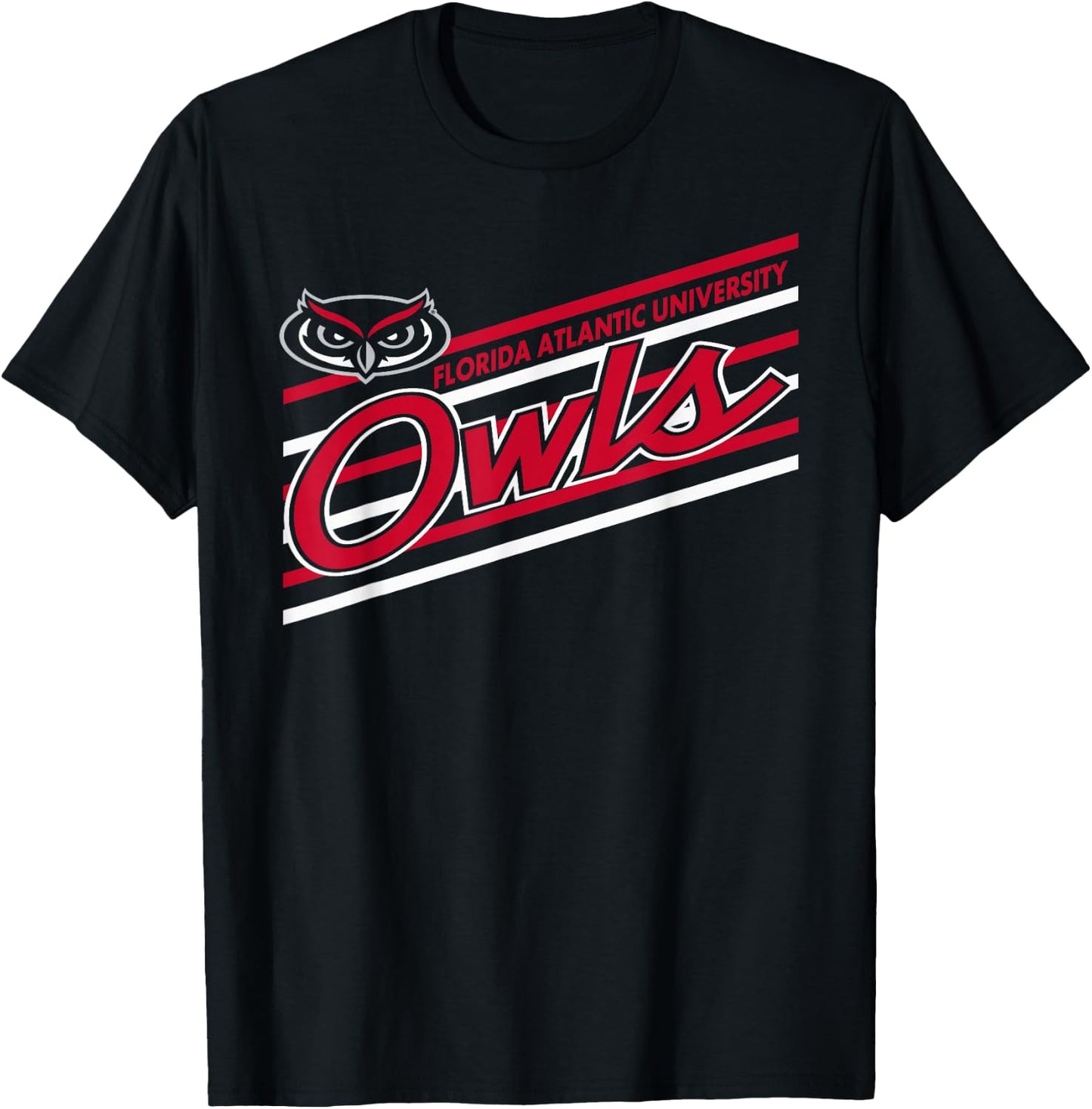 Florida Atlantic Owls Retro Performer Navy T-Shirt - T-Shirt | Black