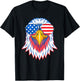 Patriotic Eagle Shirt 4th of July USA American Flag Pride T-Shirt - T-Shirt | Black