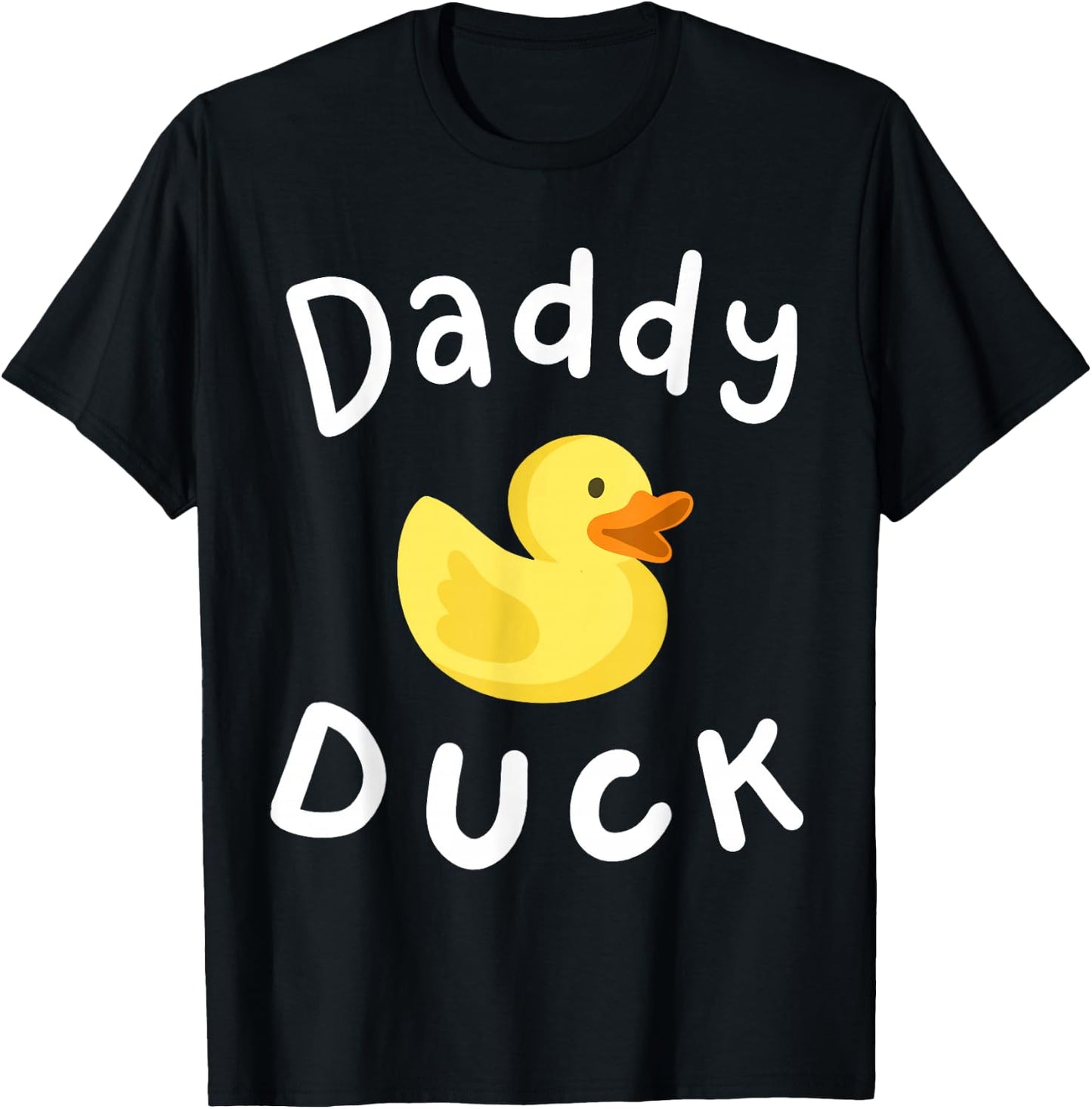 Daddy Duck Birthday Rubber Duck Lover Family Matching Men T-Shirt - T-Shirt | Black