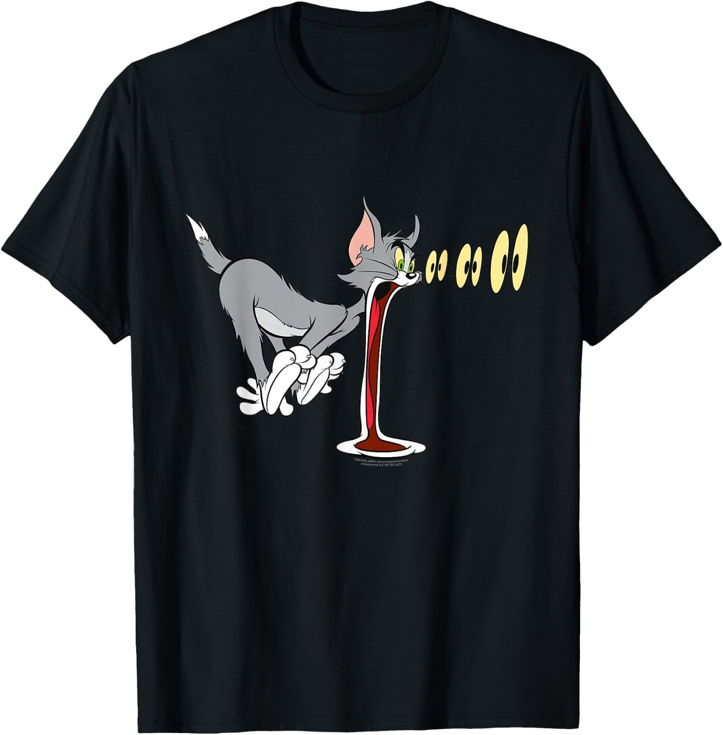 Tom & Jerry Tom Eyes Out T-Shirt - T-Shirt | Black