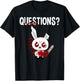 Funny - Questions? Bunny - Angry Rabbit T-Shirt - T-Shirt | Black