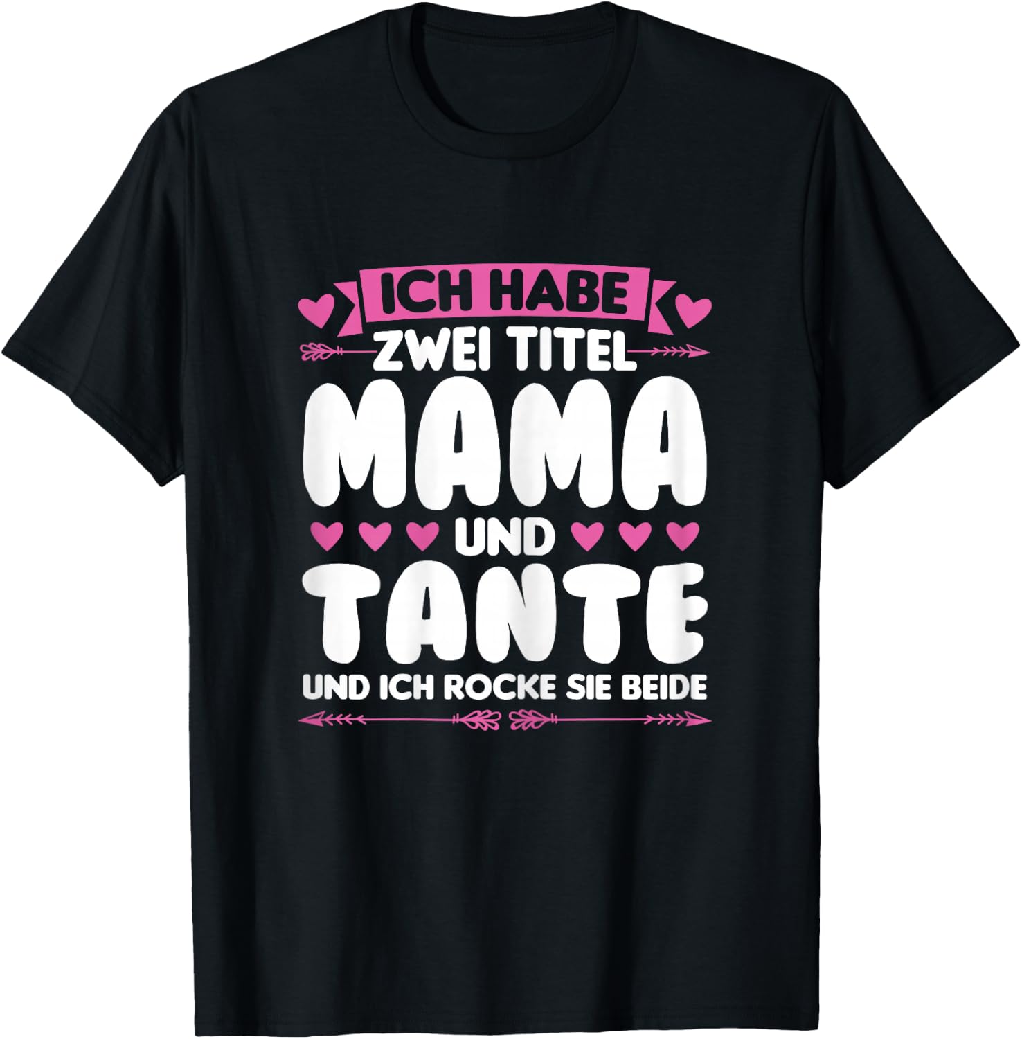 Titel Mama and Tante Mama & Tante Family T-Shirt - T-Shirt | Black