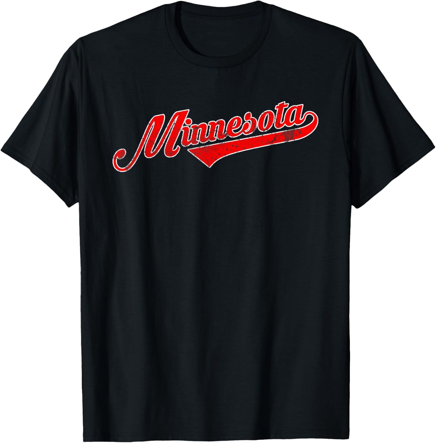 Vintage Minnesota baseball T-Shirt - T-Shirt | Black