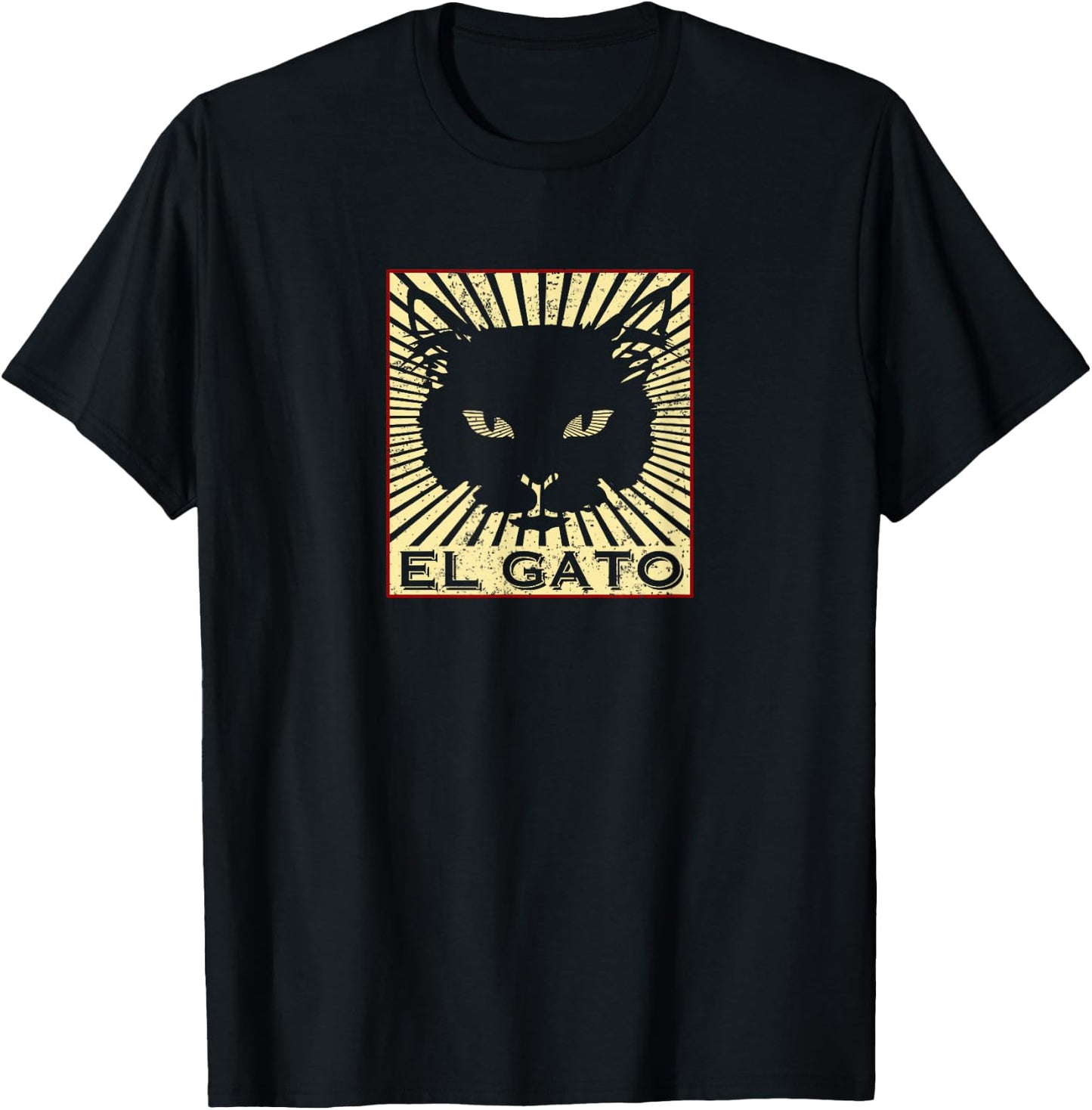 El Gato Cat Kitty Feline T-Shirt - T-Shirt | Black