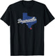Brownsville Texas TX Map T-Shirt - T-Shirt | Black