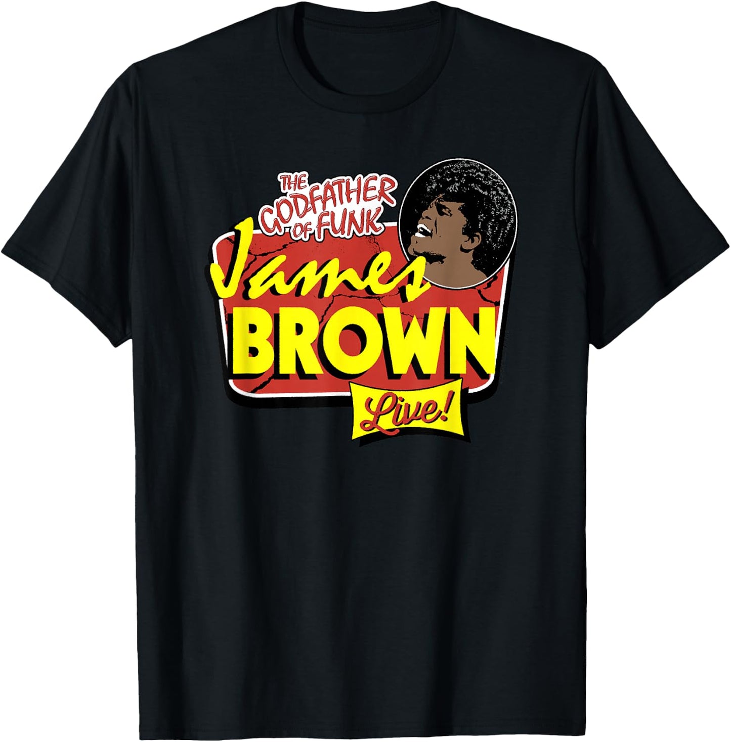 James Brown Godfather of Funk Live T-Shirt - T-Shirt | Black