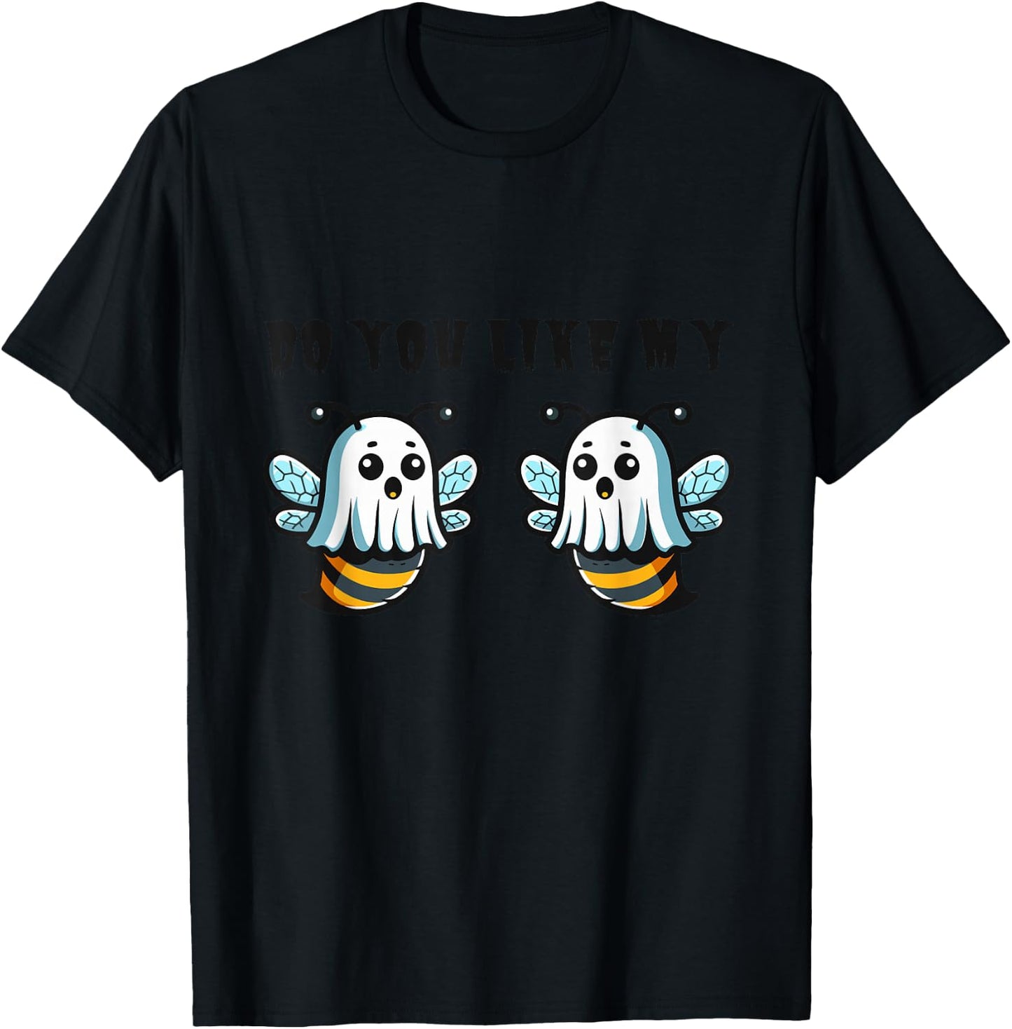 Ghost Bees Saying Boo Funny Halloween Costume Women Gifts T-Shirt - T-Shirt | Black