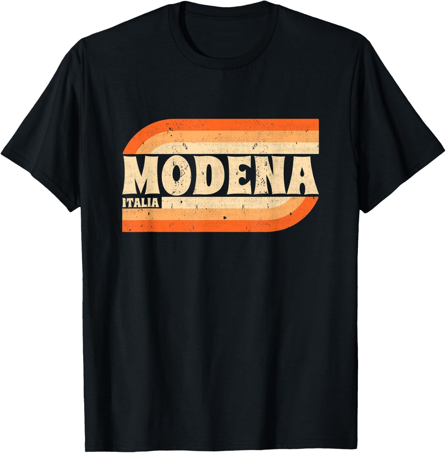 Retro Modena Italia - Modena Italy T-Shirt - T-Shirt | Black