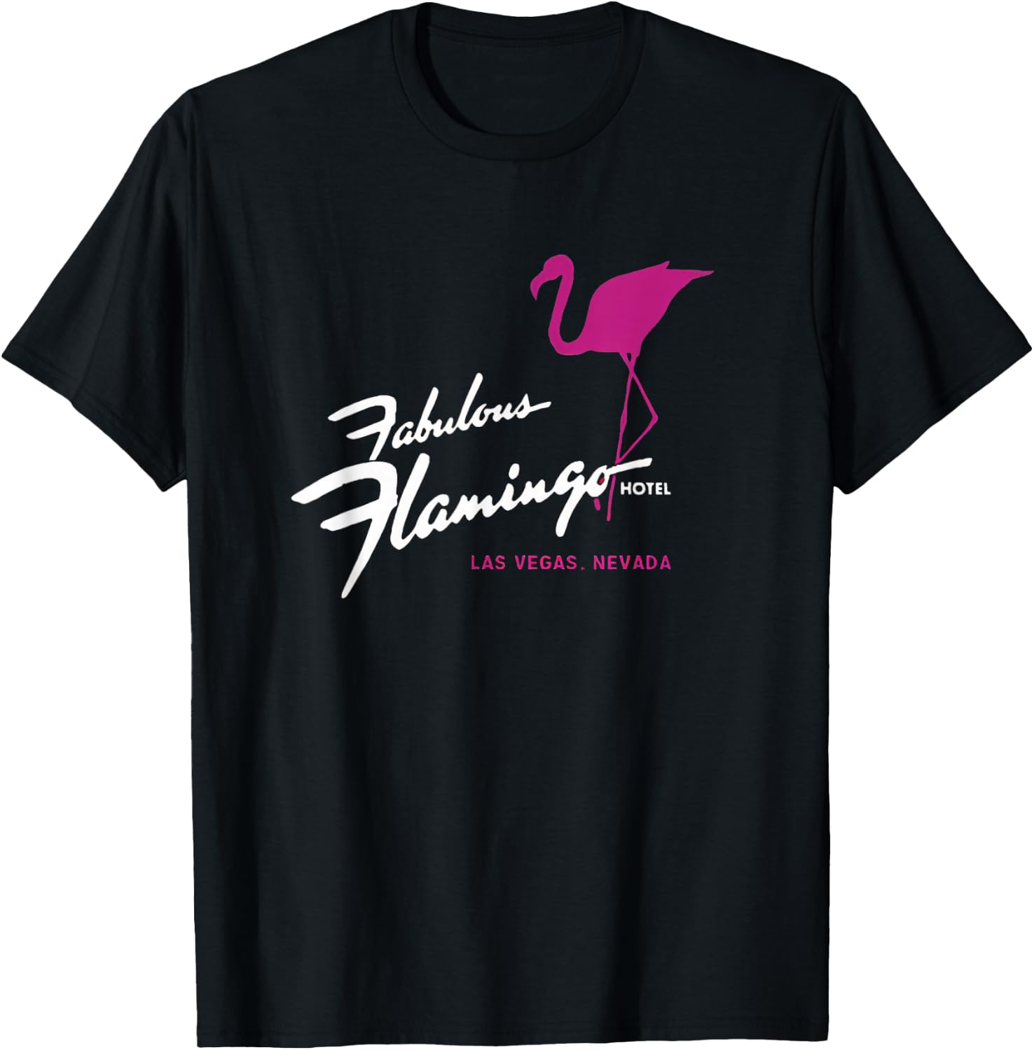 Flamingo Hotel Casino Las Vegas Retro Vintage T-Shirt - T-Shirt | Black