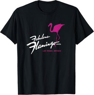 Flamingo Hotel Casino Las Vegas Retro Vintage T-Shirt - T-Shirt | Black