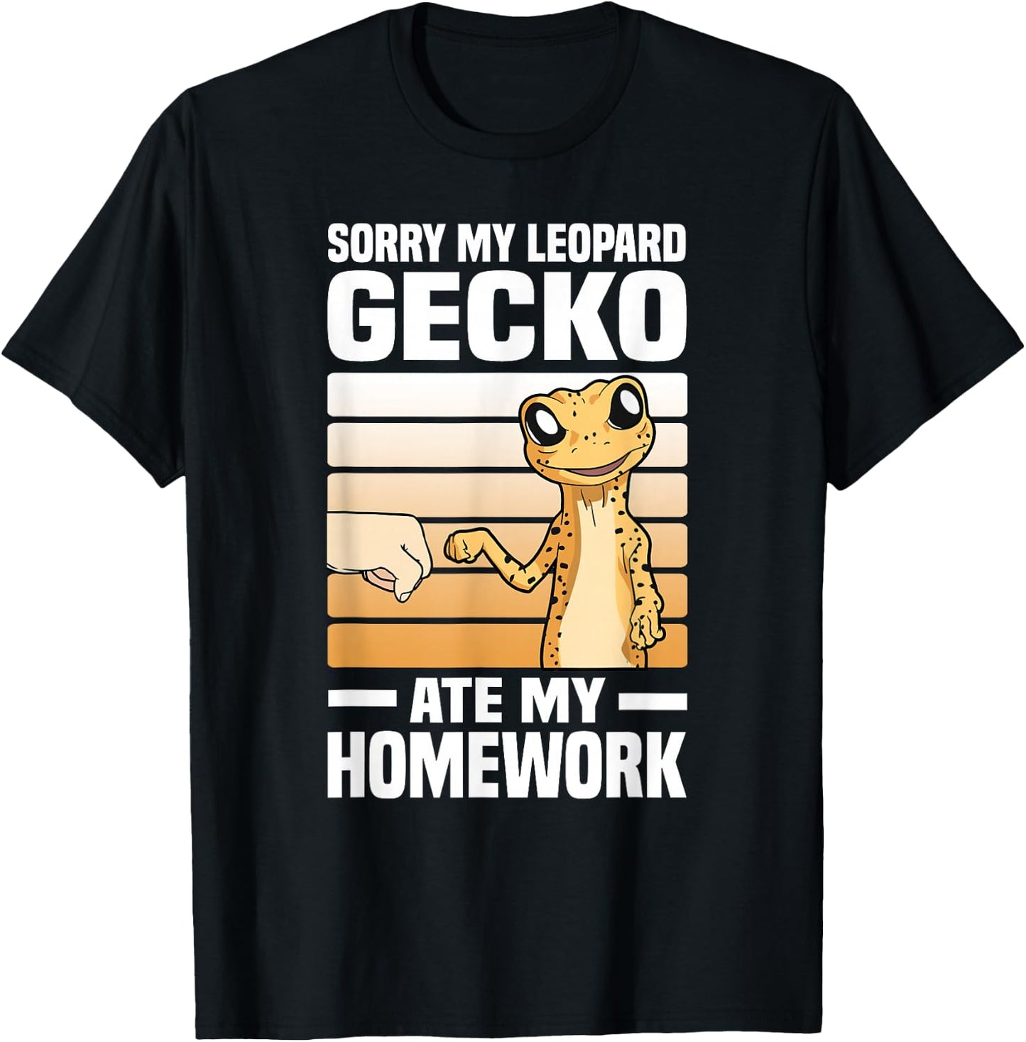 Leopard Gecko T-Shirt - T-Shirt | Black