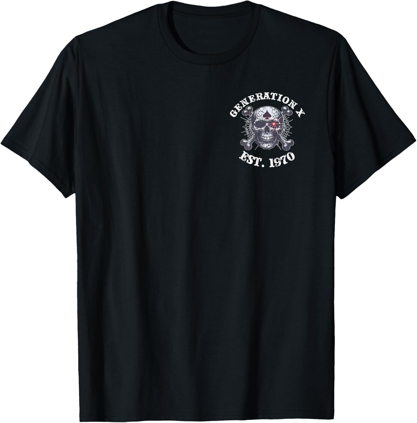 (2 Sided) Generation X EST 1970 Black Sheep of My Family T-Shirt - T-Shirt | Black