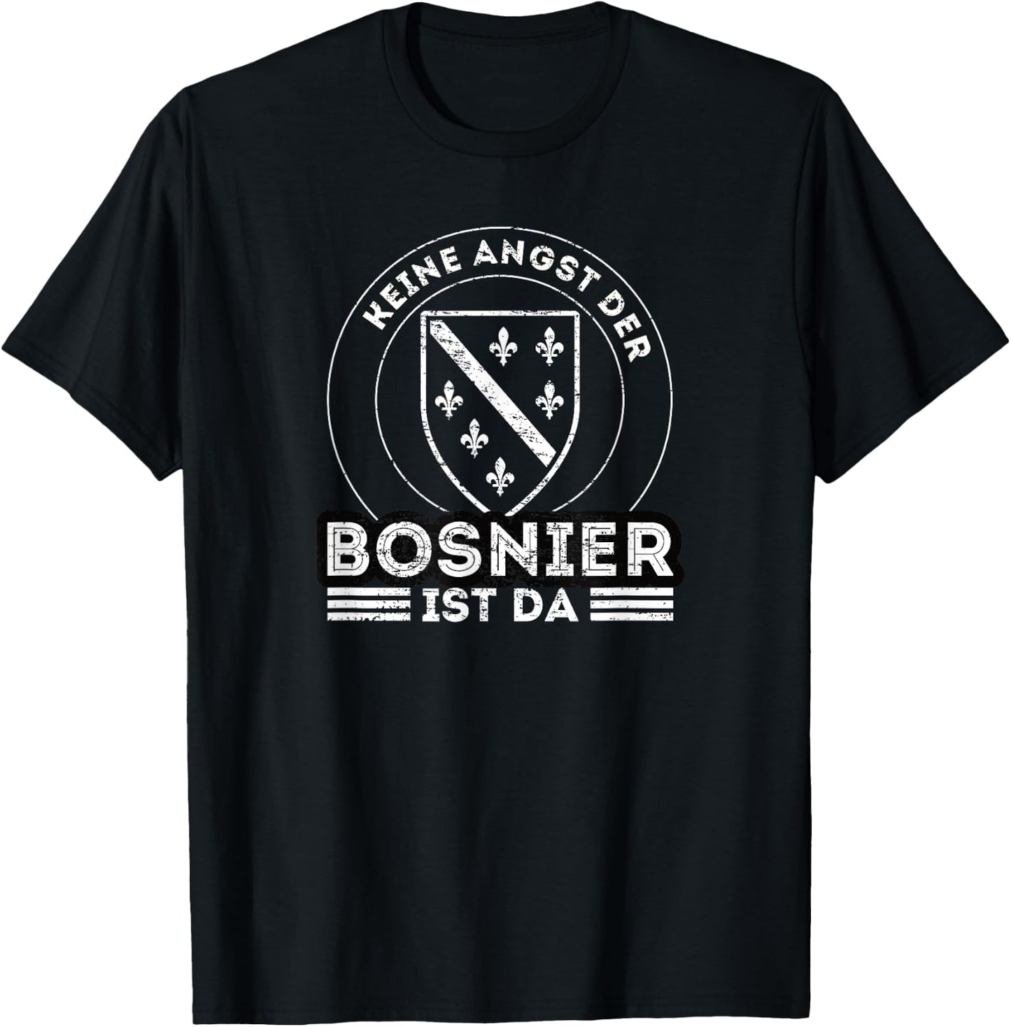Bosnien Spruch und Bosnien Flagge - Stolzer Bosnier Bosnien T-Shirt - T-Shirt | Black