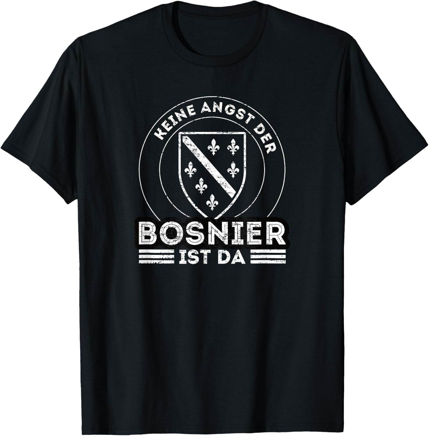 Bosnien Spruch und Bosnien Flagge - Stolzer Bosnier Bosnien T-Shirt - T-Shirt | Black