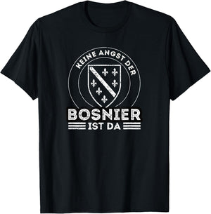 Bosnien Spruch und Bosnien Flagge - Stolzer Bosnier Bosnien T-Shirt - T-Shirt | Black