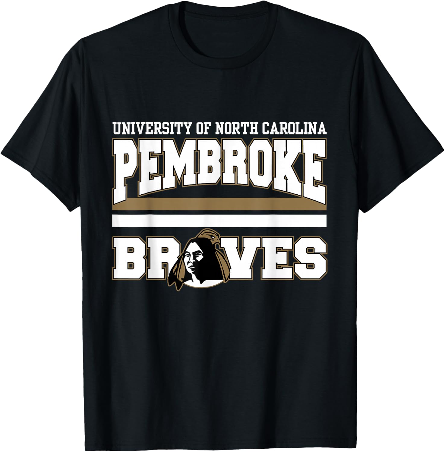 North Carolina at Pembroke | NCAA University | VNPUNCP301 T-Shirt - T-Shirt | Black