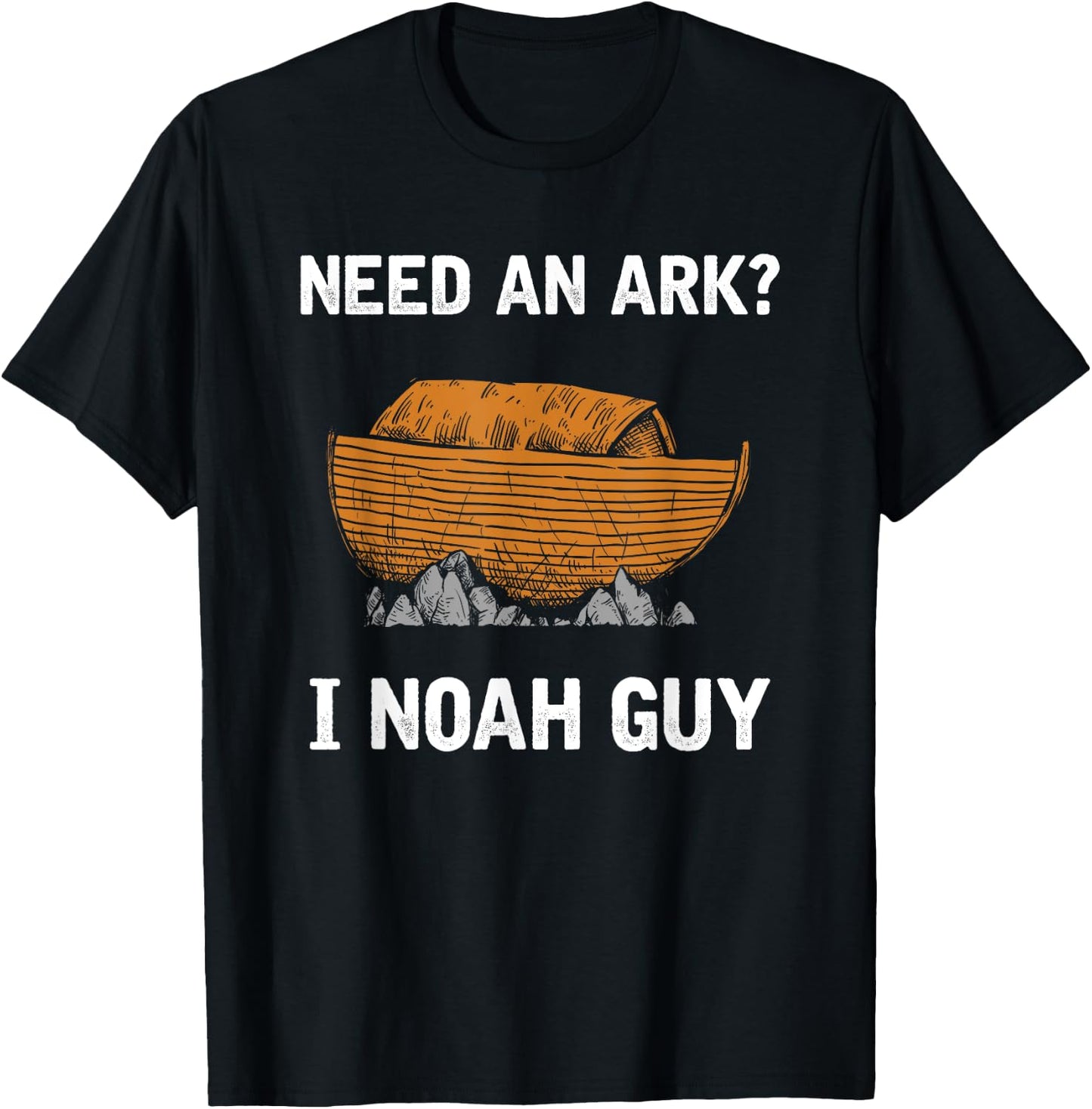 Funny Religious Gift Noahs Ark Prayer T-Shirt - T-Shirt | Black