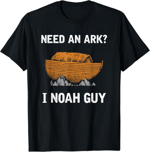 Funny Religious Gift Noahs Ark Prayer T-Shirt - T-Shirt | Black