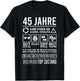 45. Geburtstag Lustig 45 Jahre Perfektion T-Shirt - T-Shirt | Black