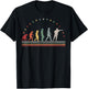 Dart Evolution Retro Dart Player Hobby Dart Darts T-Shirt - T-Shirt | Black