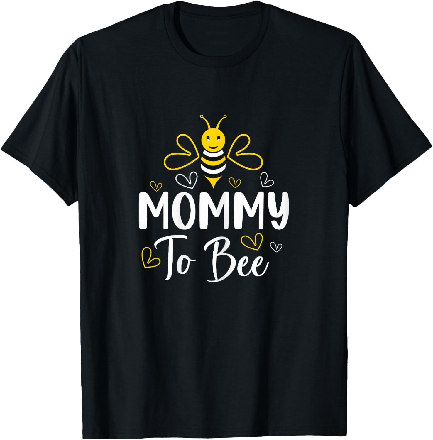Mommy to Bee Pregnancy Announcement Baby Shower Mommy T-Shirt - T-Shirt | Black
