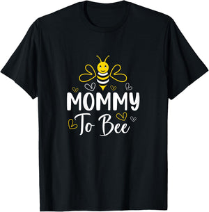 Mommy to Bee Pregnancy Announcement Baby Shower Mommy T-Shirt - T-Shirt | Black