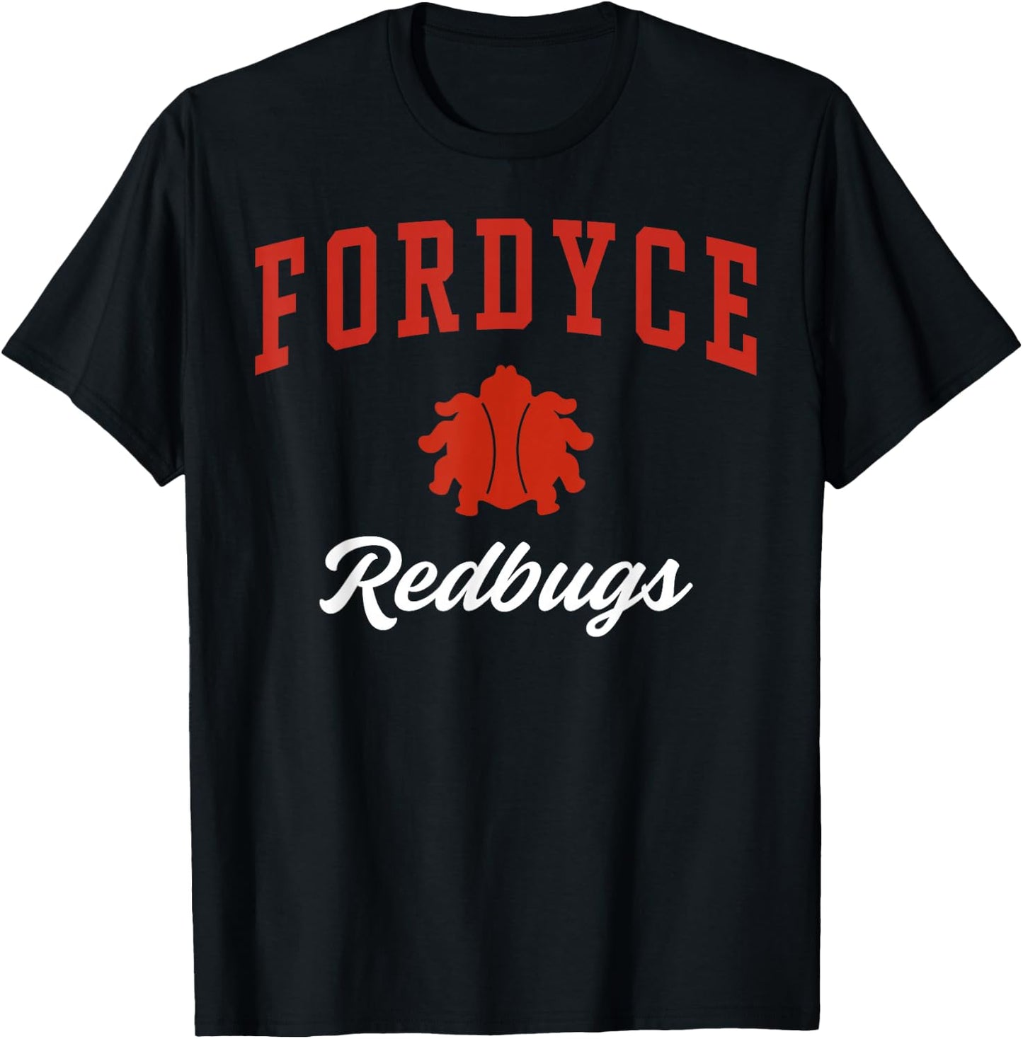 Fordyce High School Redbugs C3 T-Shirt - T-Shirt | Black