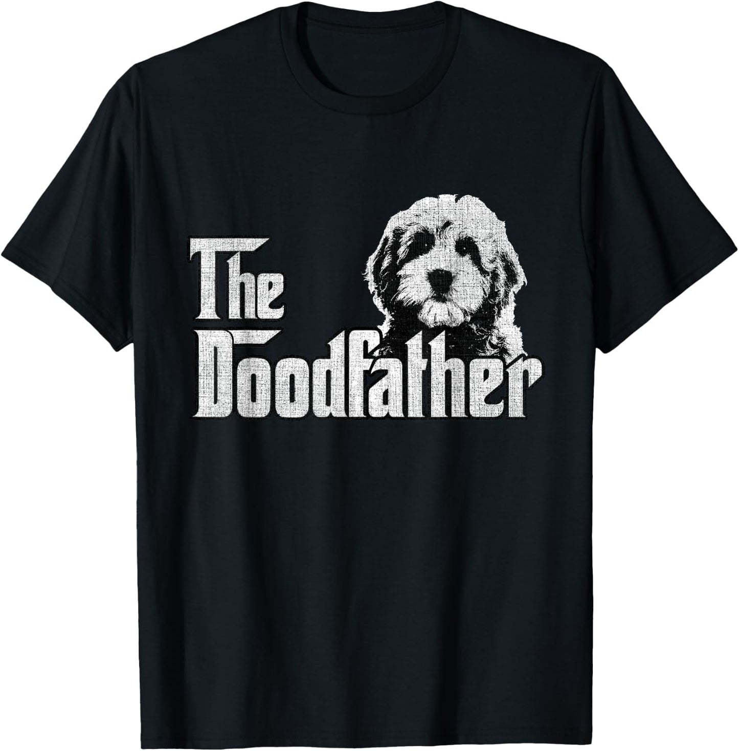 The Doodfather Goldendoodle Dad Fathers Day T-Shirt - T-Shirt | Black